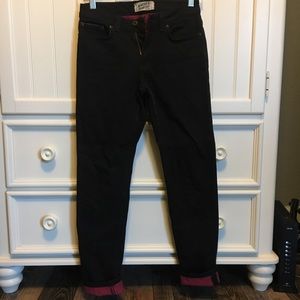 Naked & Famous Black x Red Selvedge "The Skinny"